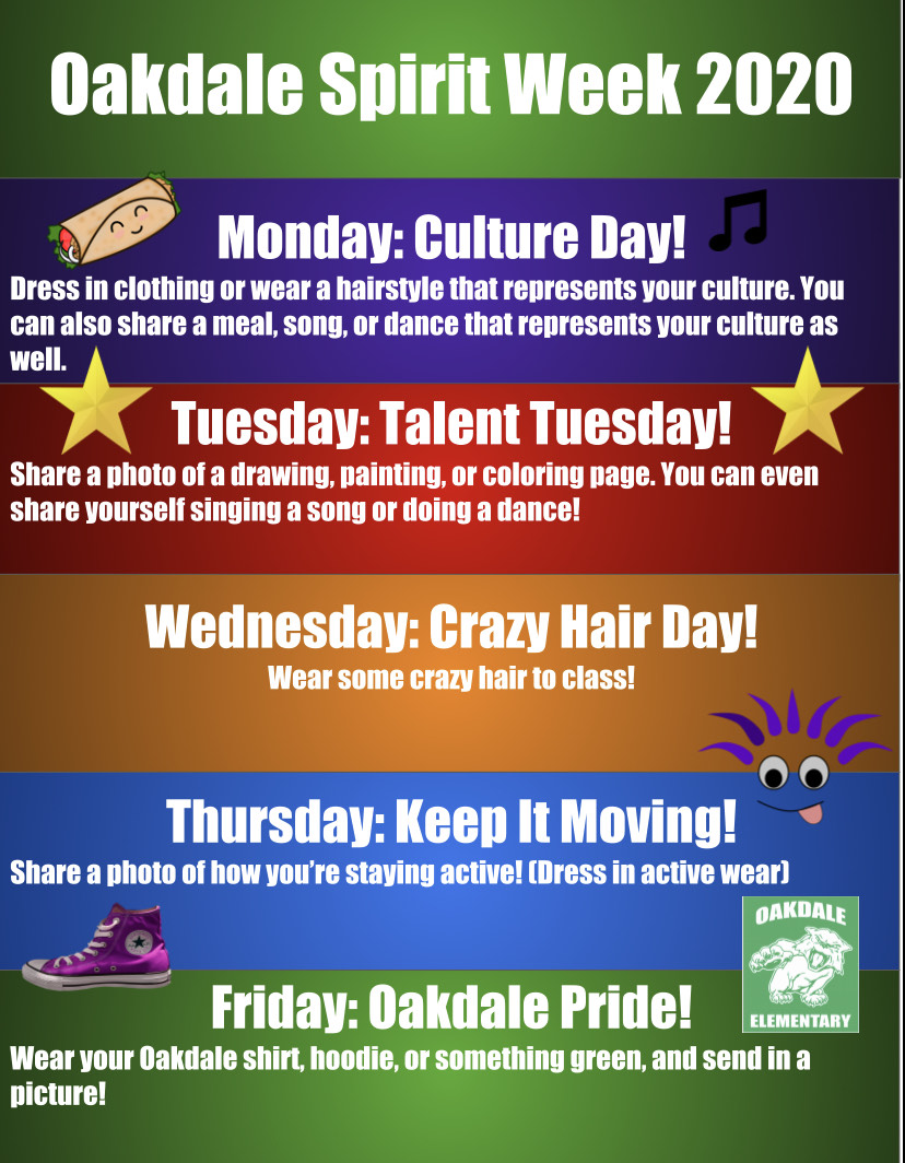 This is the image for the news article titled Spirit Week 2020