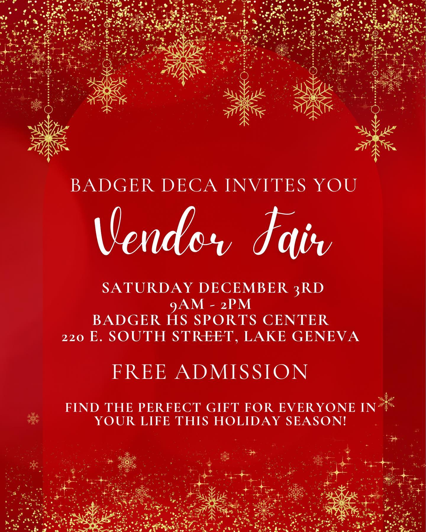 Badger DECA Vendor Fair