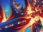 Blue and yellow fractal